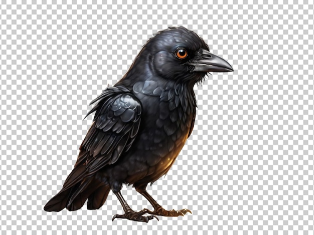 PSD p.s.d. d'un corbeau très mignon