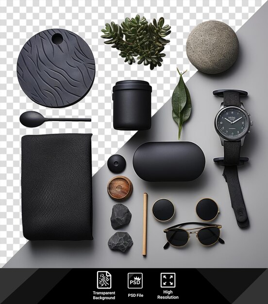 PSD p.s.d. black friday es un conjunto de accesorios para un aspecto elegante.