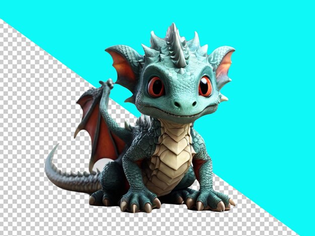 PSD p.s.d. d'un très mignon petit dragon