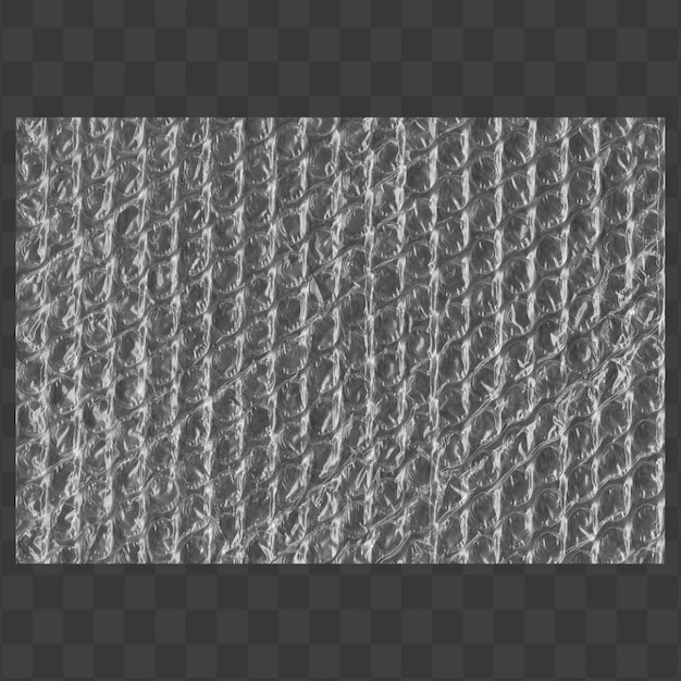 Pacchetto di consistenza bubble wrap perfetto per manifesti e layout di imballaggio su sfondo trasparente