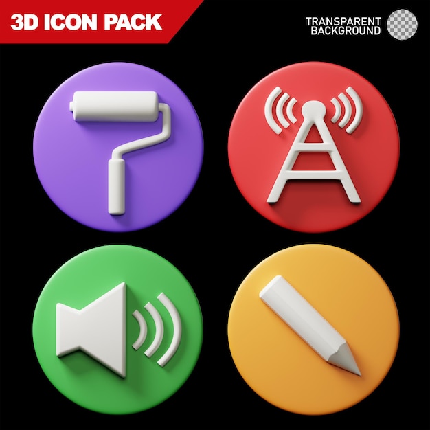 pack d'icônes 3d 15