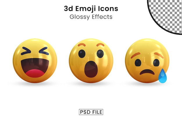 Pack d'icônes Emoji 3D