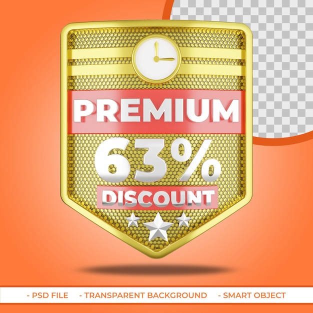 Pack Premium 63 Remise Bouclier D'or 3d