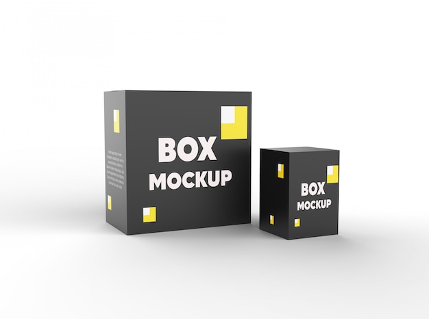 Package box mockups