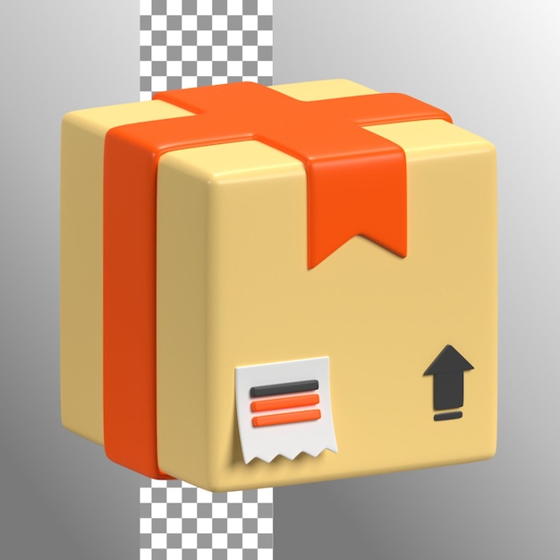 Package In 3d Illustration