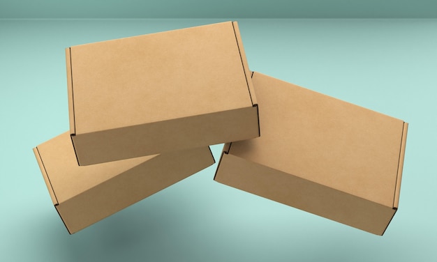 packaging box mock-up