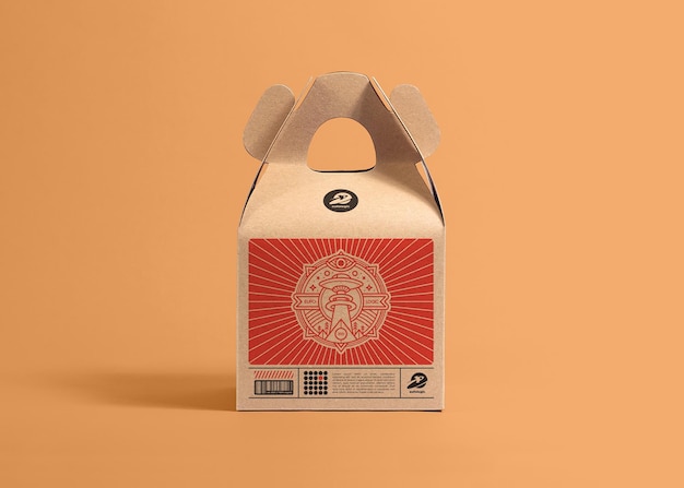 packaging cardboard box mockup