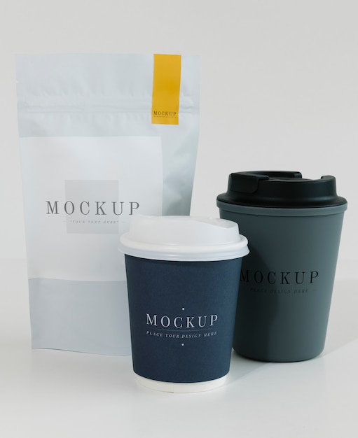 Packaging mockup per un coffee shop