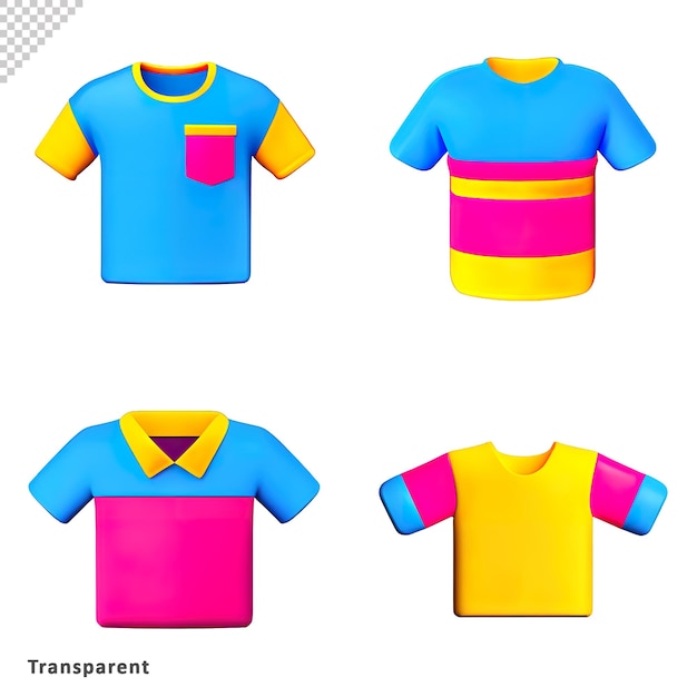 pacote de camisa 3d