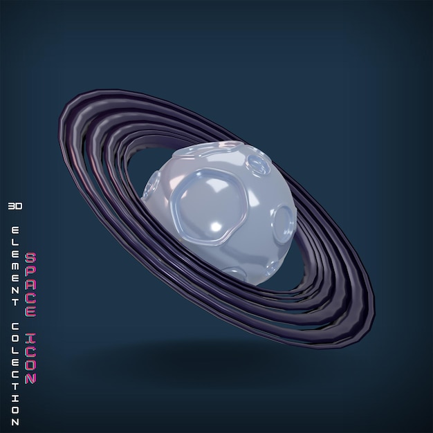 Pacote de ícones do espaço 3D