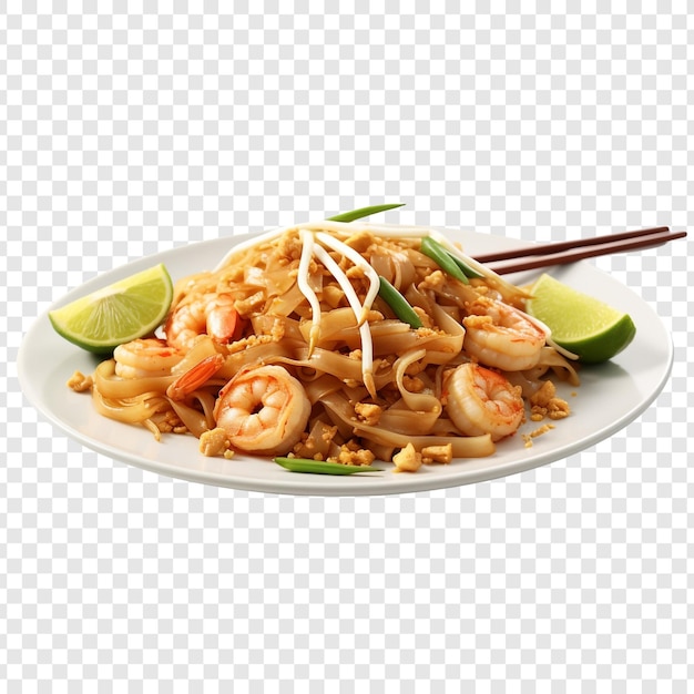 PSD pad thai aislado sobre fondo transparente