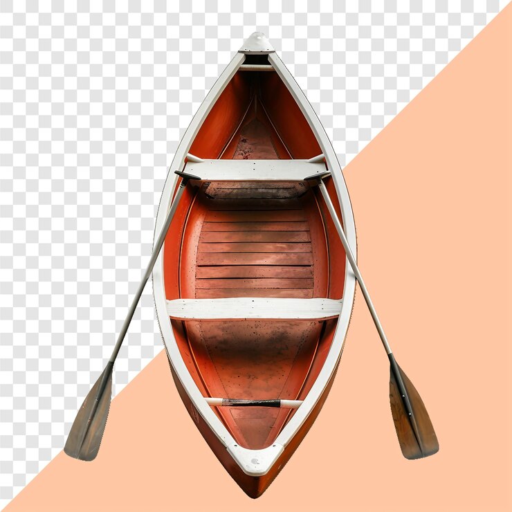 PSD paddle boat fondo transparente imagen aislada generativa de ia