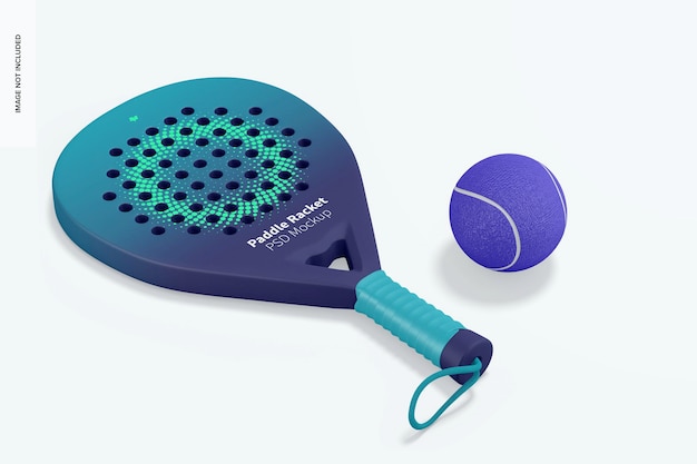 Paddle racket mockup