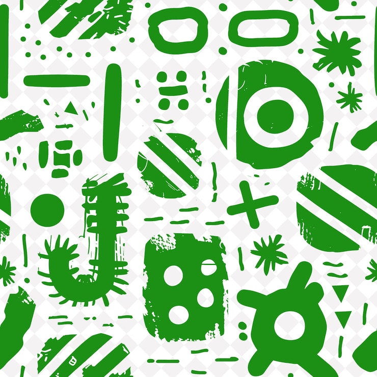 PSD padrão abstrato bohemiano com ícone bohemiano e forma mista abstrato padrão natural desenho vector