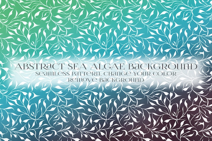 PSD padrão abstrato de algas marinhas para remover textura de fundo
