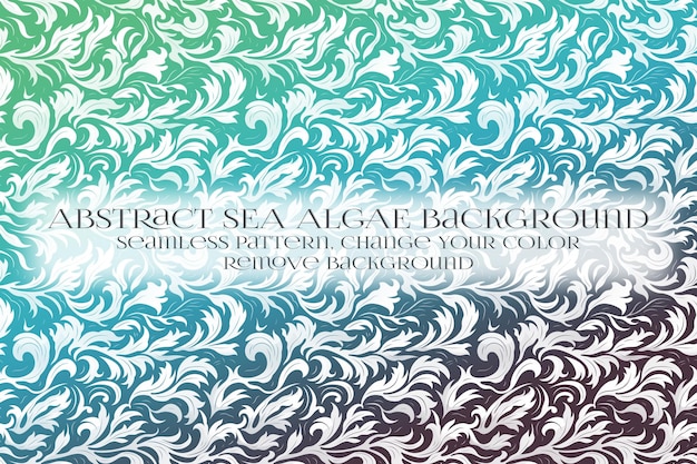 Padrão abstrato de algas marinhas para remover textura de fundo