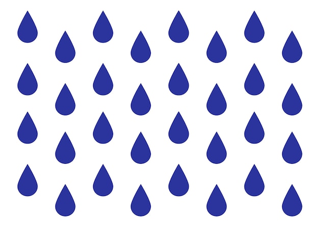 Padrão de gotas de chuva azuis