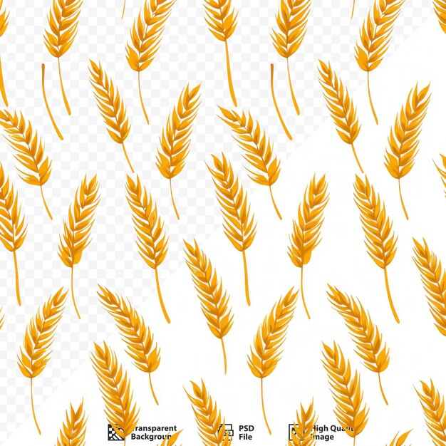 Padrão de trigo perfeito em estilo simples para qualquer design