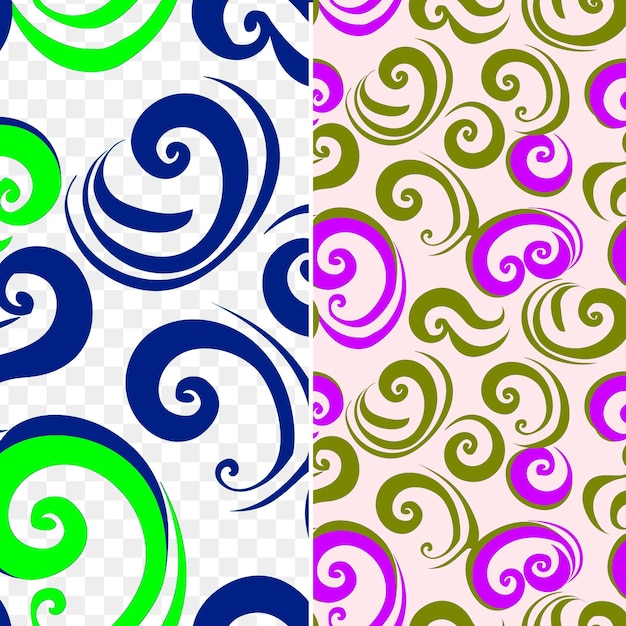 PSD padrão maori koru derivado de uma forma espiral representi azulejos sem costura arte antiga tradicional