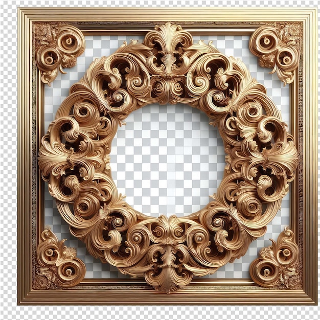 PSD padrão ornamentado 3d elegante com fundo png