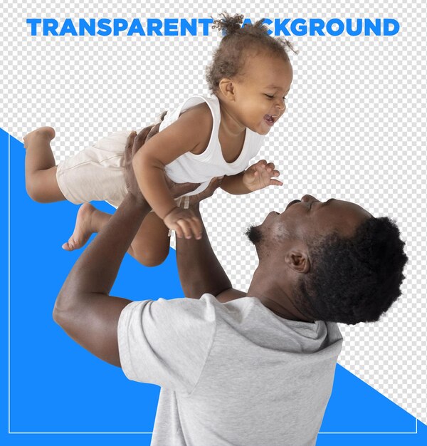 Padre e hijo jugando al Día del Padre.