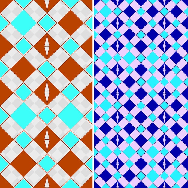 PSD padrões argyle com formas geométricas e contidos em diamo creative abstract geometric vector