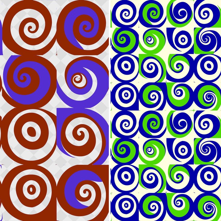 PSD padrões de tatuagem maori com linhas em espiral e delimitadas por recta vector geométrico abstrato criativo