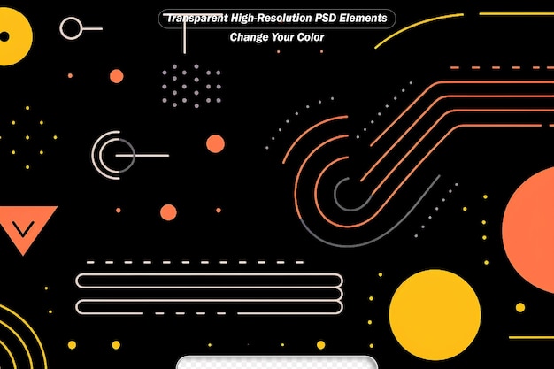 PSD padrões geométricos abstratos da arte moderna