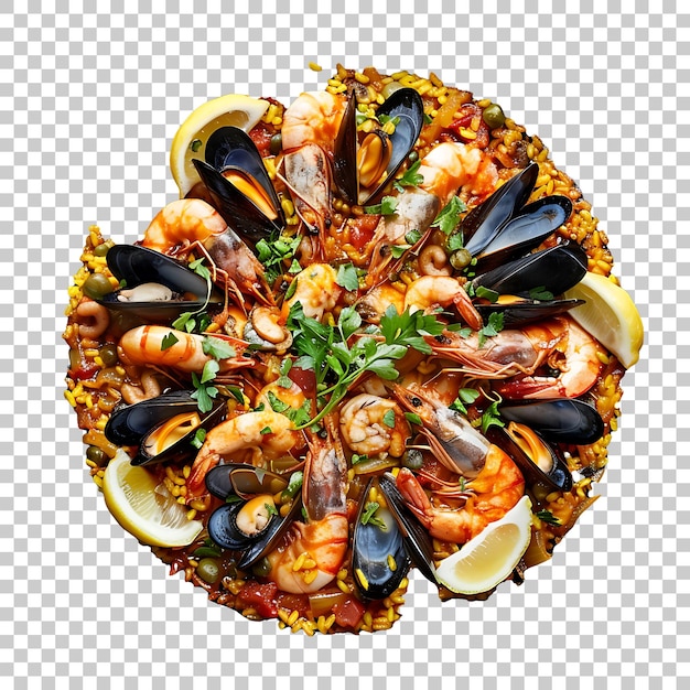 PSD paella png com fundo transparente