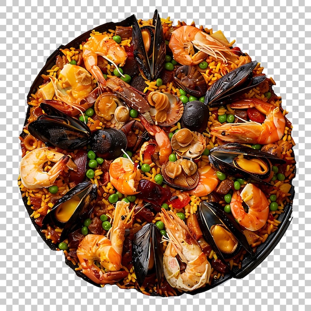 PSD paella png avec un fond transparent