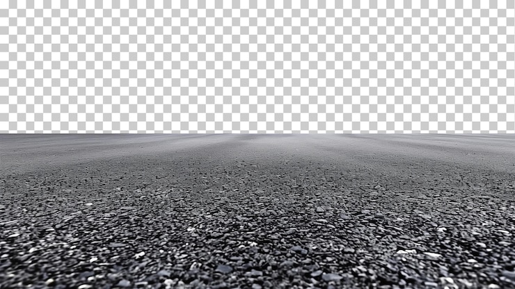PSD paesaggio della superficie stradale isolato su uno sfondo trasparente png psd