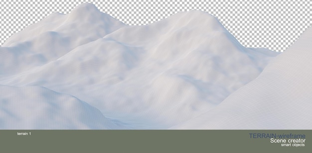 paesaggio wireframe multilivello