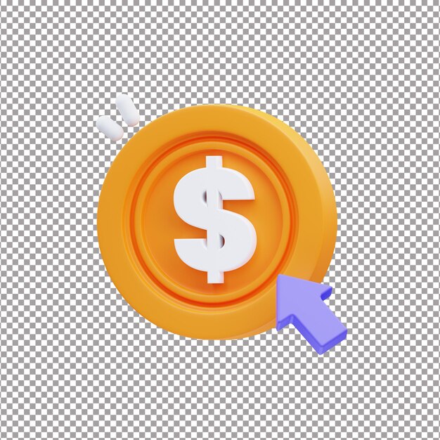 pagar em um clique arquivo de renderização 3D