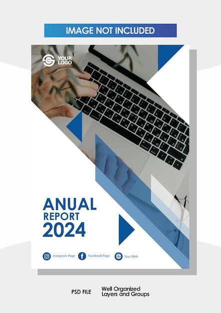 PSD page de couverture du rapport annuel de l'entreprise