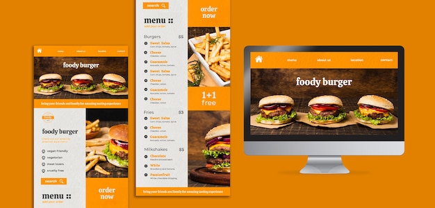 Page de destination de la semaine des hamburgers juteux