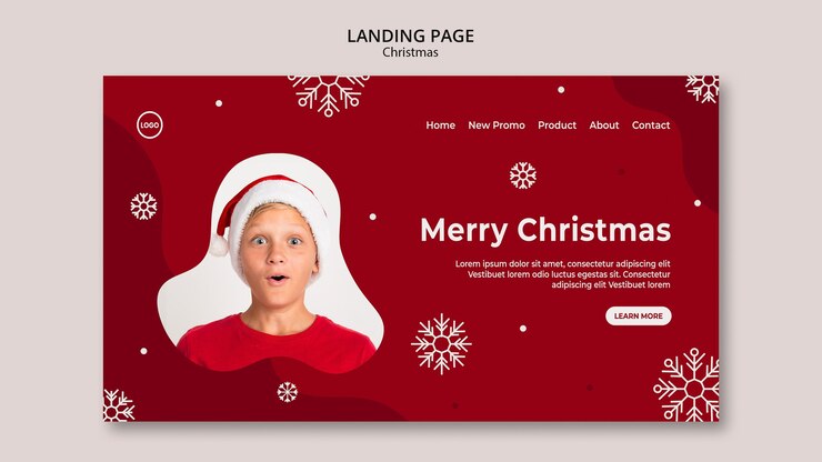 PSD page de destination des soldes de noël