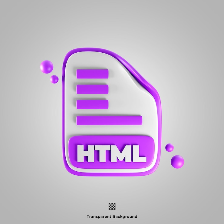 PSD une page web qui dit html dessus