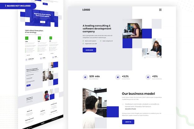Pagina del sito web della società di sviluppo software