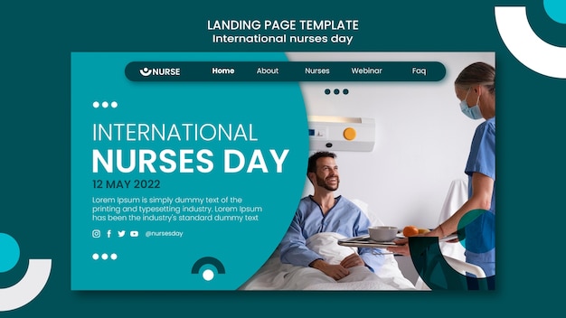 Pagina di destinazione della giornata internazionale degli infermieri