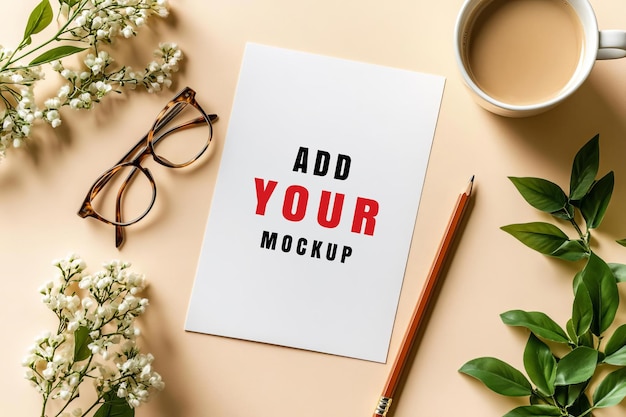 Pagina in bianco Mockup PSD
