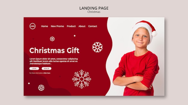 Página inicial da promoção de Natal