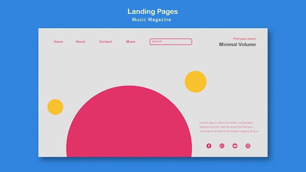 PSD página inicial da revista de música