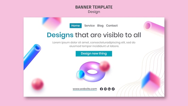 Página de inicio de diseños creativos en 3d