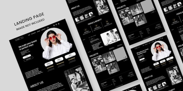 Página de inicio del sitio web de la Agencia de negocios