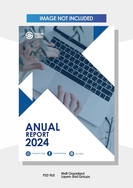 Página de portada del informe anual de la empresa