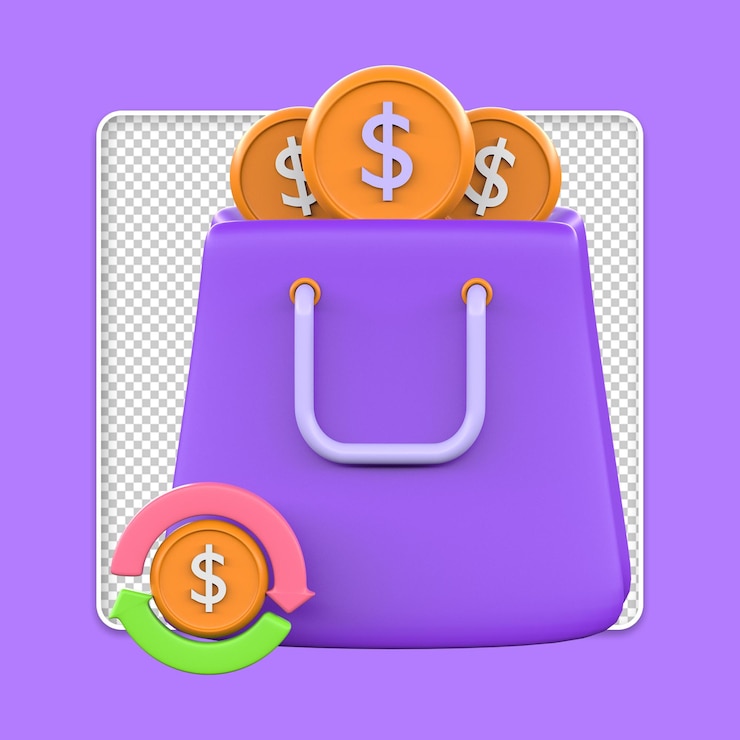 PSD pago 26 icon 3d de la transacción