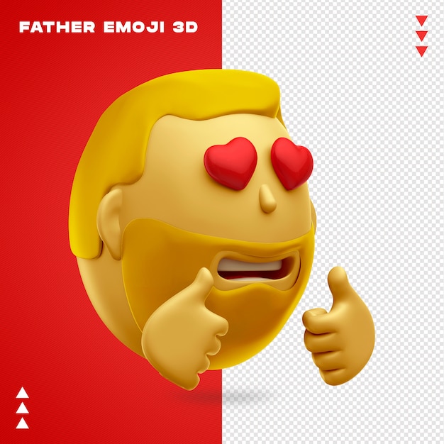 Pai emoji 3d design