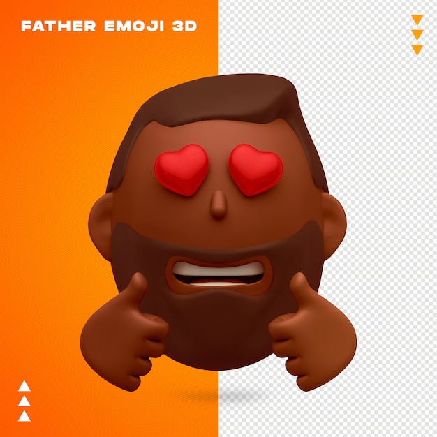 PSD pai emoji 3d design