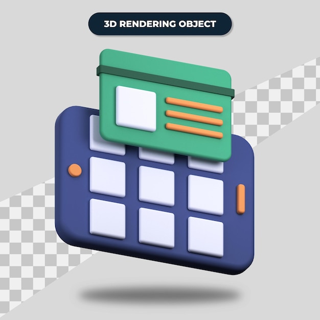 Paiement par carte de crédit en ligne rendu 3D