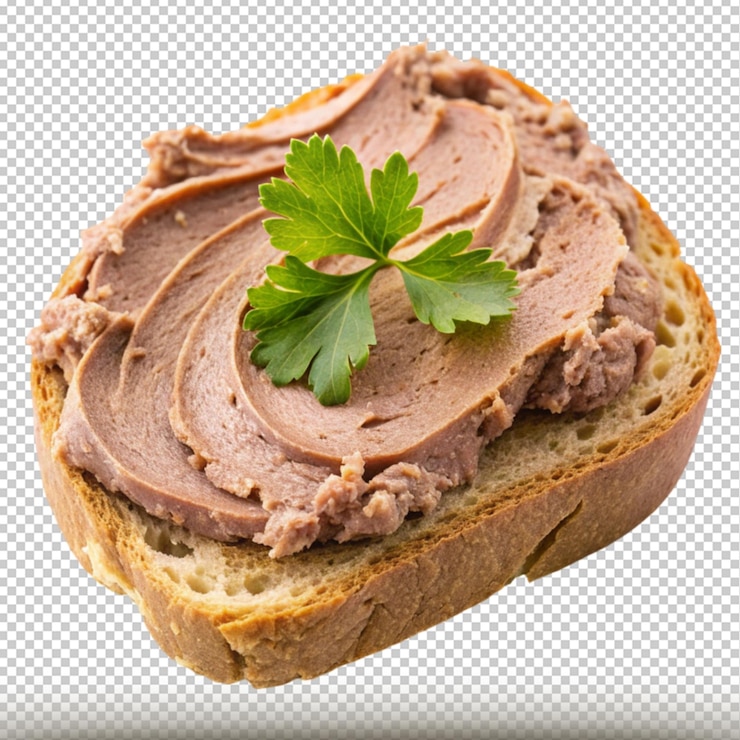 PSD un pain avec un persil vert sur le dessus